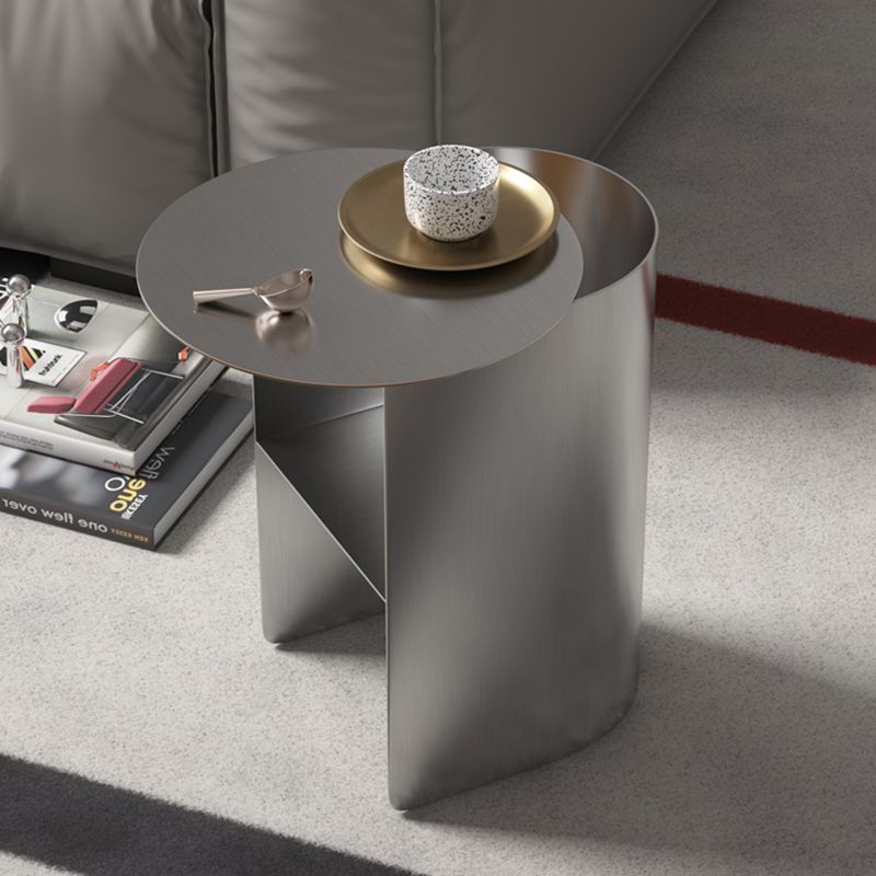 Mid-Century Modern Iron Coffee Table Pedestal Cocktail Table for Living Room Clearhalo 'Coffee & Accent Tables' 'Coffee Tables' 'coffee_tables' 'furn' 'furn_coffee_tables' 'Furniture' 'Living Room Furniture' 1200x1200_455eb8f3-6663-4c8c-9770-792205034688