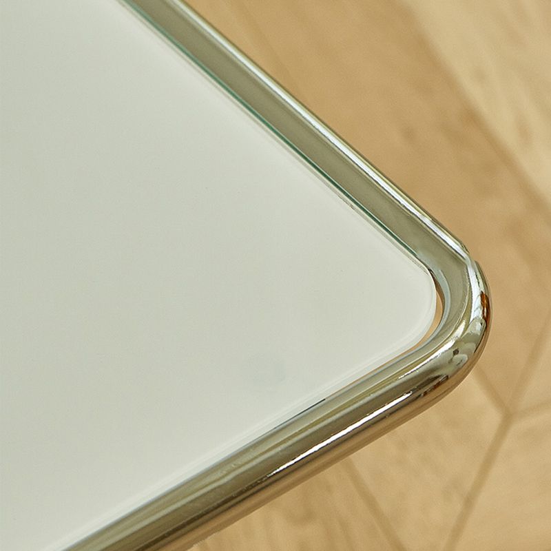 Contemporary Corner Table Double Tier Accent Side Table with Shelf Clearhalo 'Coffee & Accent Tables' 'End & Side Tables' 'end_side_tables' 'furn' 'furn_end_side_tables' 'Furniture' 'Living Room Furniture' 1200x1200_45624820-5c4d-4ff4-955f-5eef8f27d428