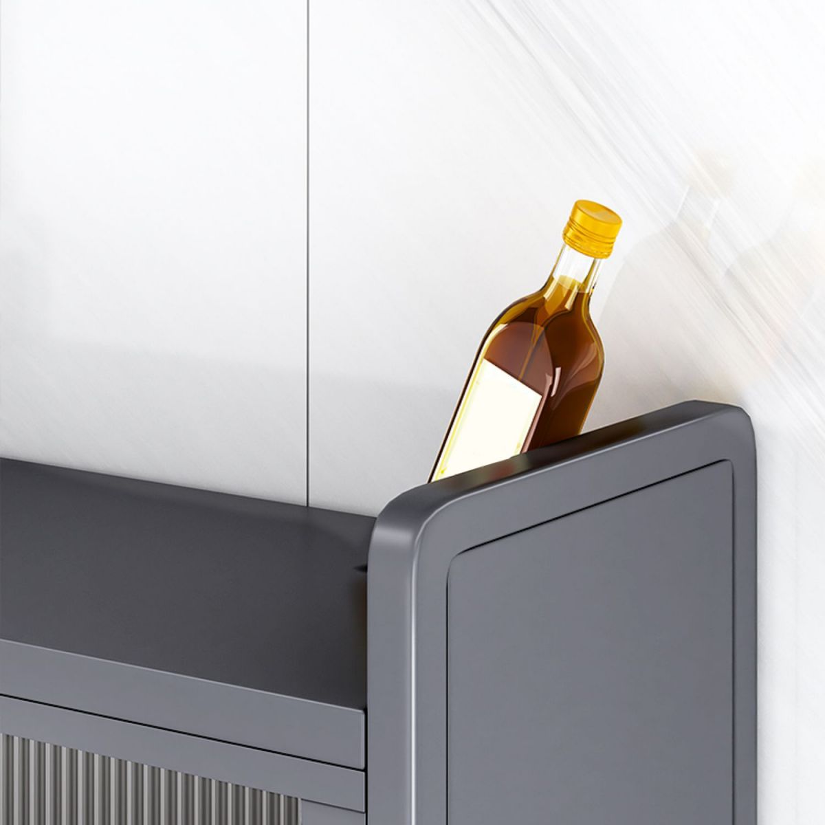 Metal Contemporary Dining Server Black Sideboard Table for Dining Room Clearhalo 'buffet_sideboard' 'Buffets & Sideboards' 'furn' 'furn_buffet_sideboard' 'Furniture' 'Kitchen & Dining Furniture' 1200x1200_45628b18-672b-4670-b20d-51319e10aa15