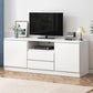 Mobile TV tradizionale H da 58 pollici, supporto TV in legno con 2 ante