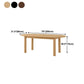 Mesa de comedor ovalada Mesa de comedor de madera maciza con 4 patas para cocina