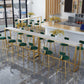 Faux Marble Pub Table Set Modern 1/7 Pieces Bar Stool and Table Set Clearhalo 'Bar Furniture' 'furn' 'furn_home_bar_bar_sets' 'Furniture' 'Home Bars & Bar Sets' 'home_bar_bar_sets' 'Kitchen & Dining Furniture' 1200x1200_4566037f-5903-4634-a7af-ea2bb70842a8
