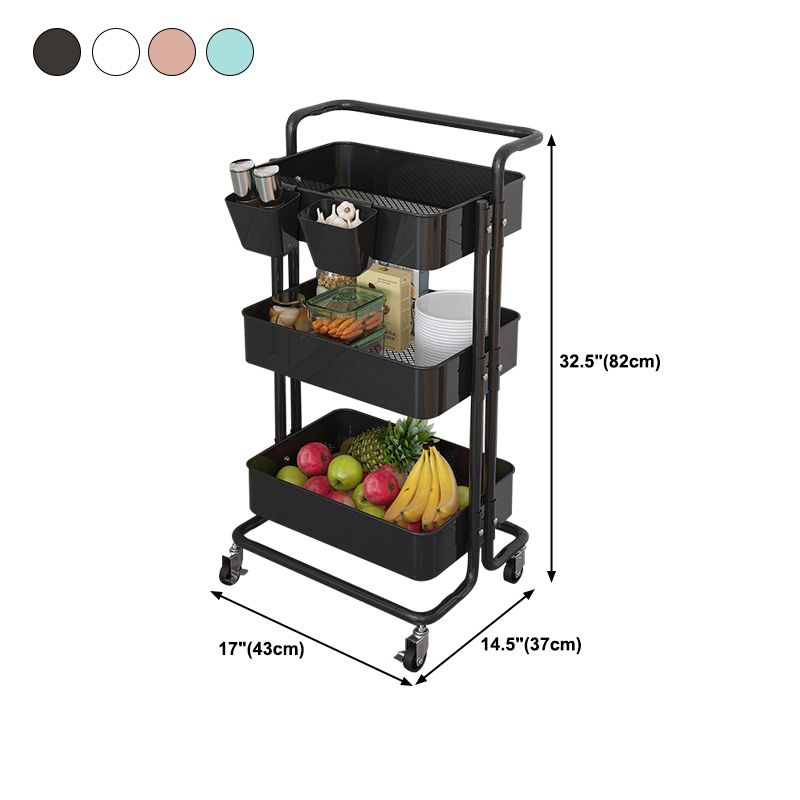 14.57"W Bookshelf Scandinavian Style Bookcase for Home and Office with Casters