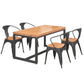 Set tavolo da pranzo rettangolare industriale Set dinette da 1/4/5 pezzi per la casa