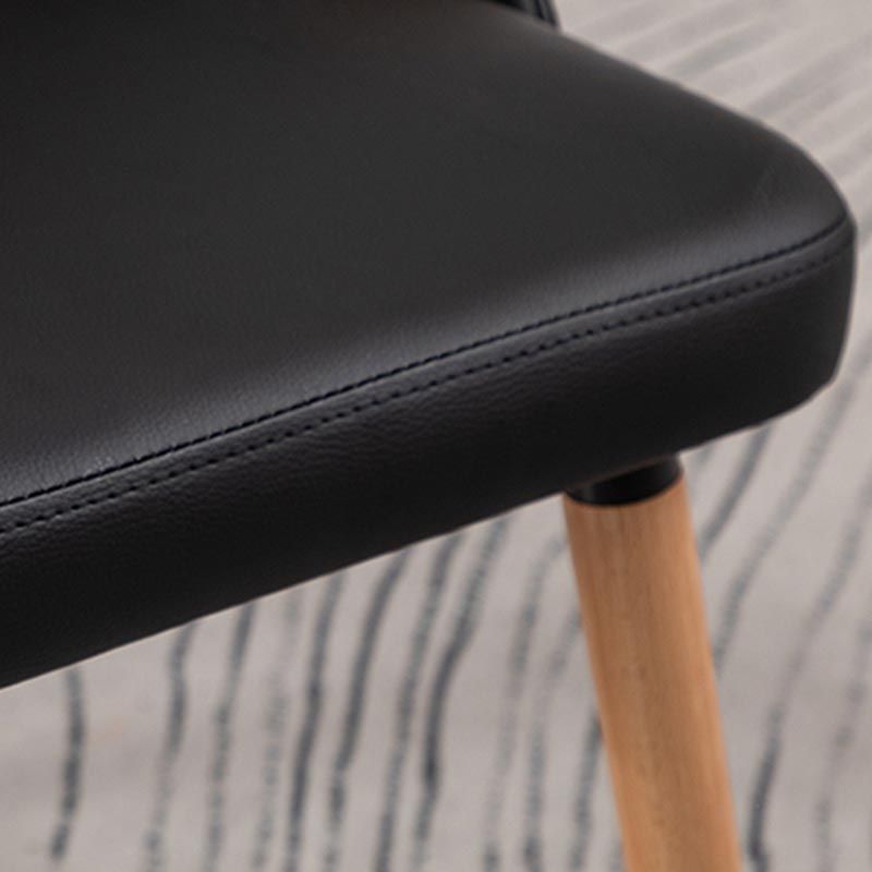 Moderne PU lederen eetkamerstoelen Parsons stoel in matte afwerking voor binnen