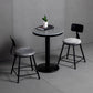 Industrial Style Marble Cocktail Bar Table Black Metal Base Bar Table Clearhalo 'Bar Furniture' 'Bar Tables' 'bar_tables' 'furn' 'furn_bar_tables' 'Furniture' 'furniture_bar_tables' 'Kitchen & Dining Furniture' 'kitchen&dining_furn' 'kitchen' 1200x1200_45685d95-36dd-44f2-af60-34078636bc43