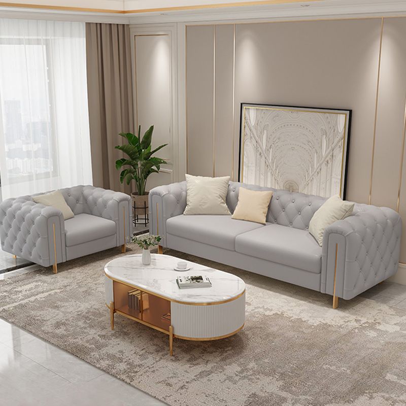 Tufted Split-Back Tuxedo Arm Chesterfield Sofa for Living Room, Apartment Clearhalo 'furn' 'furn_sofas' 'Furniture' 'furniture_sofas' 'Living Room Furniture' 'Sofa' 'sofas' 1200x1200_4568c4df-57fd-4ee0-8d47-df40838210a2