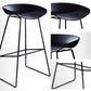 Scandinavian Style Bar-stool Iron Legs Bucket Seat Single Counter Stool for Kitchen Bar Clearhalo 'Bar Furniture' 'Bar Stools' 'bar_stools' 'furn' 'furn_bar_stools' 'furniture_bar_stools' 'Kitchen & Dining Furniture' 'kitchen&dining_furn' 'kitchen' 'kitchen_furn' Furniture' 1200x1200_4569958a-4e52-48b9-bf93-4ebfc3c21787