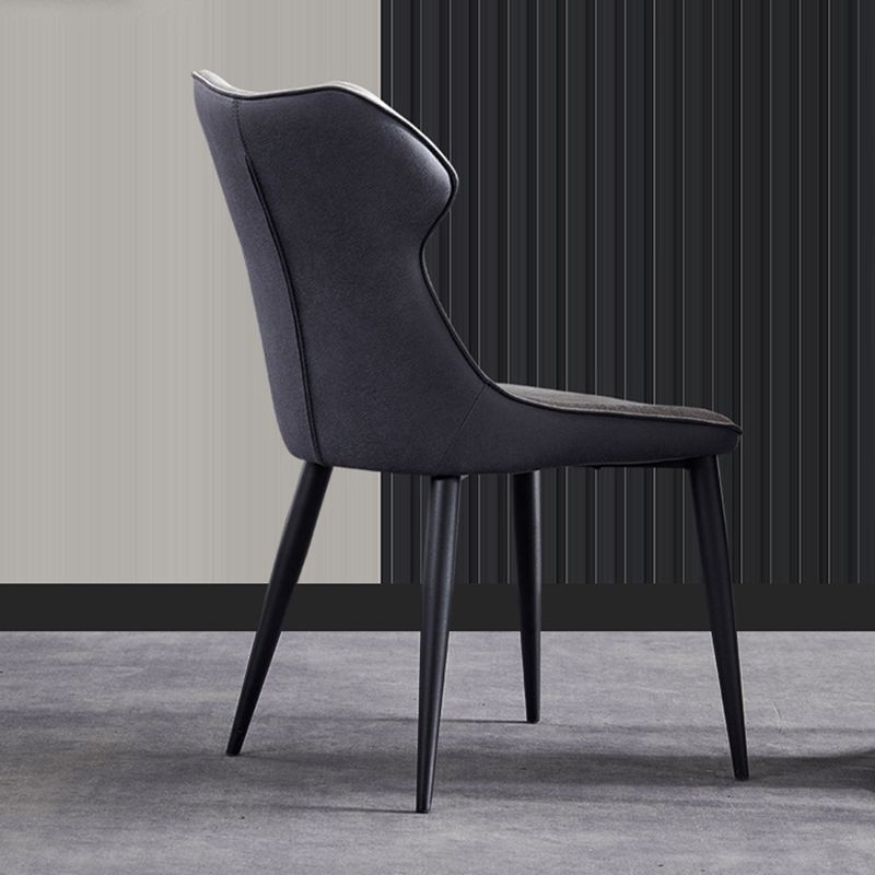 Modern Style Kitchen Dining Side Chair Polyurethane Dining Chair with Carbon Steel Legs Clearhalo ' kitchen&dining_furn' 'Dining Chairs' 'Dining Tables & Seating' 'dining_chair' 'furn' 'furn_dining_chair' 'Furniture' 'furniture_dining_chair' 'Kitchen & Dining Furniture' 'kitchen' 1200x1200_456b78a2-9c93-4723-8527-1b4cb2a58376