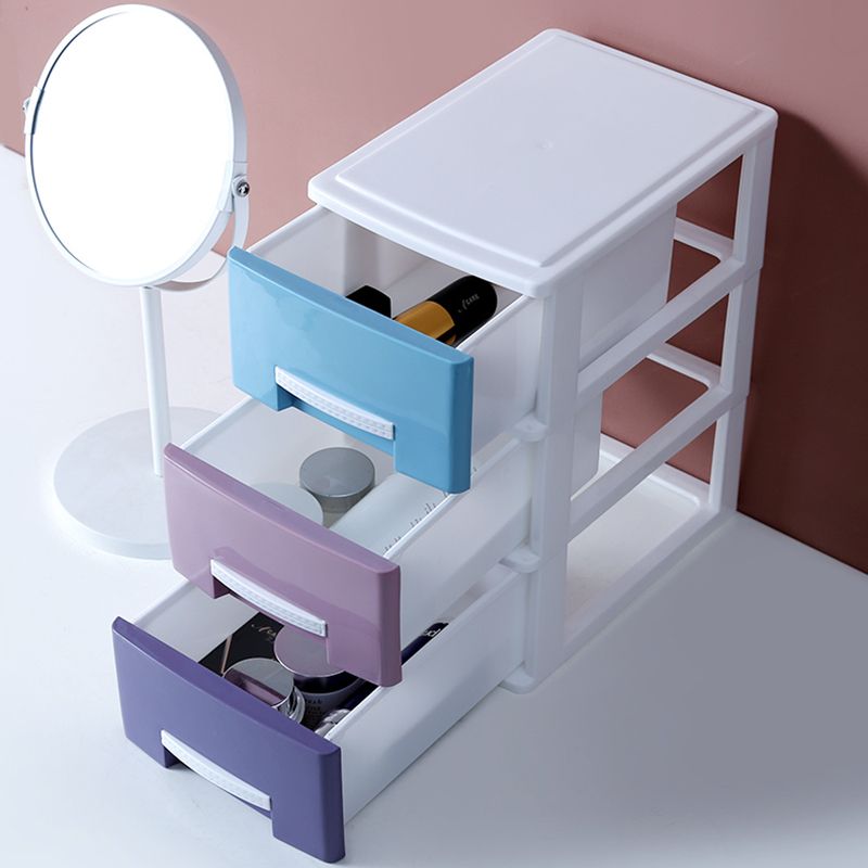 Mobile moderno mobile in plastica verticale mobile in plastica con cassetti per l'ufficio di casa