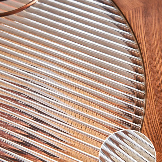 Tavolino accento in legno massiccio soggiorno a forma naturale a doppio livello 4 gambe