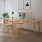 Modern Rectangular Writing Desk Solid Wood Office Desk with H-Shape Base