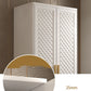 Engineered Wood Garderobe Cabinet Glam Style Soft Close Deuren Garderobe Closet in White