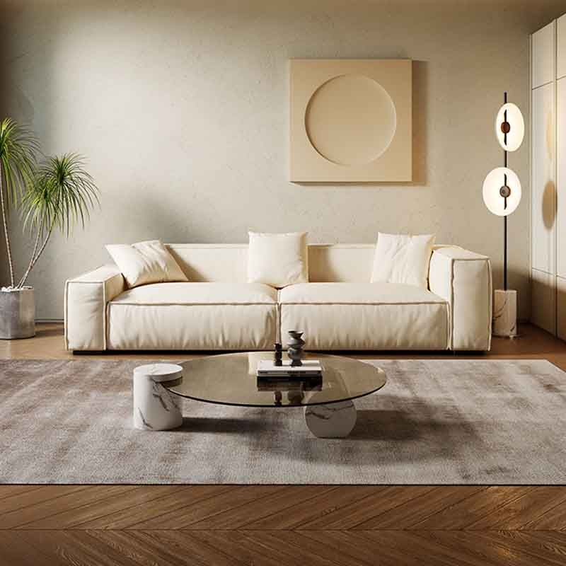 Tight Back Faux Leather Square Arm Sofa with Stain Resistant and Wear Resistance Clearhalo 'furn' 'furn_sofas' 'Furniture' 'furniture_sofas' 'kitchen' 'kitchen_sofas' 'Living Room Furniture' 'Sofa' 'sofas' 1200x1200_45754353-3e13-4a53-9891-5b4b94bfd6e7