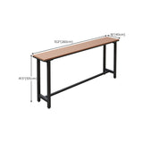 Industrial Metal Base Bar Table Pub Height Dining Table for Outdoor Clearhalo 'Bar Furniture' 'Bar Tables' 'bar_tables' 'furn' 'furn_bar_tables' 'Furniture' 'Kitchen & Dining Furniture' 1200x1200_45781359-6cb8-46ed-9662-eb62b9e56c44