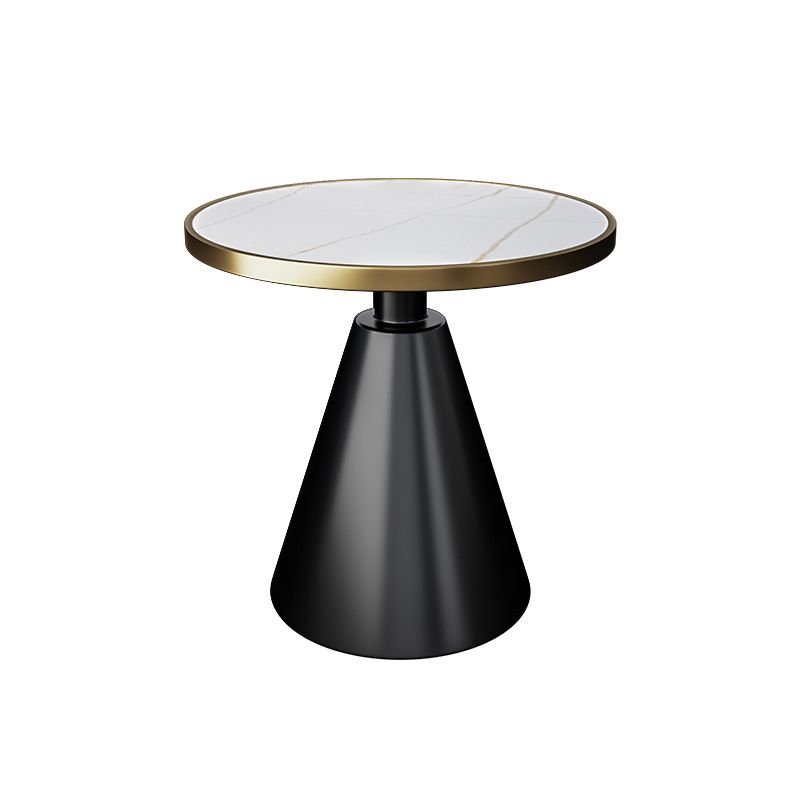 Modern Sintered Stone Top End Table 24" Tall Pedestal End Table Clearhalo 'Coffee & Accent Tables' 'End & Side Tables' 'end_side_table' 'end_side_tables' 'furn' 'furn_end_side_tables' 'Furniture' 'furniture_end_side_table' 'Living Room Furniture' 1200x1200_4579f9c9-5cea-4113-82e9-65e806cc17f8