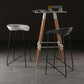 Tabouret de bar en plastique sans accoudoirs, hauteur de comptoir, tabouret moderne d'intérieur pour salon