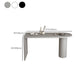 Mesa de bar de madera interior Mesa de altura de barra de pedestal doble industrial