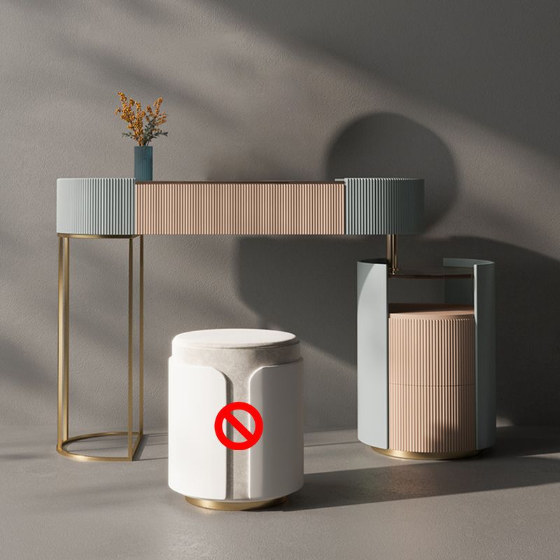 Hedendaagse houten make -up ijdelheid set glazen top ijdelheid kleedtafel