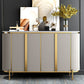 Contemporary Dining Buffet Marble Sideboard Table with Cabinets Clearhalo 'buffet_sideboard' 'Buffets & Sideboards' 'furn' 'furn_buffet_sideboard' 'Furniture' 'Kitchen & Dining Furniture' 1200x1200_457fc44e-2d79-4ea1-85f1-4d07a3e72e98