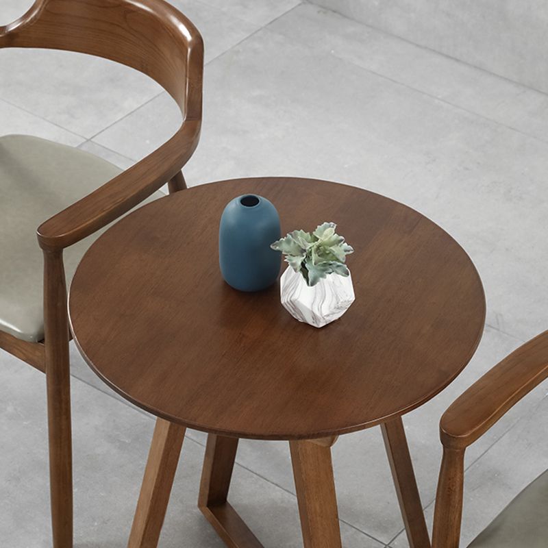 Single Round Sled Solid Wood Medium Wood Coffee Cocktail Table Clearhalo 'Coffee & Accent Tables' 'Coffee Tables' 'coffee_tables' 'furn' 'furn_coffee_tables' 'Furniture' 'Living Room Furniture' 1200x1200_45811714-525e-42fe-bc0d-c423a826201f