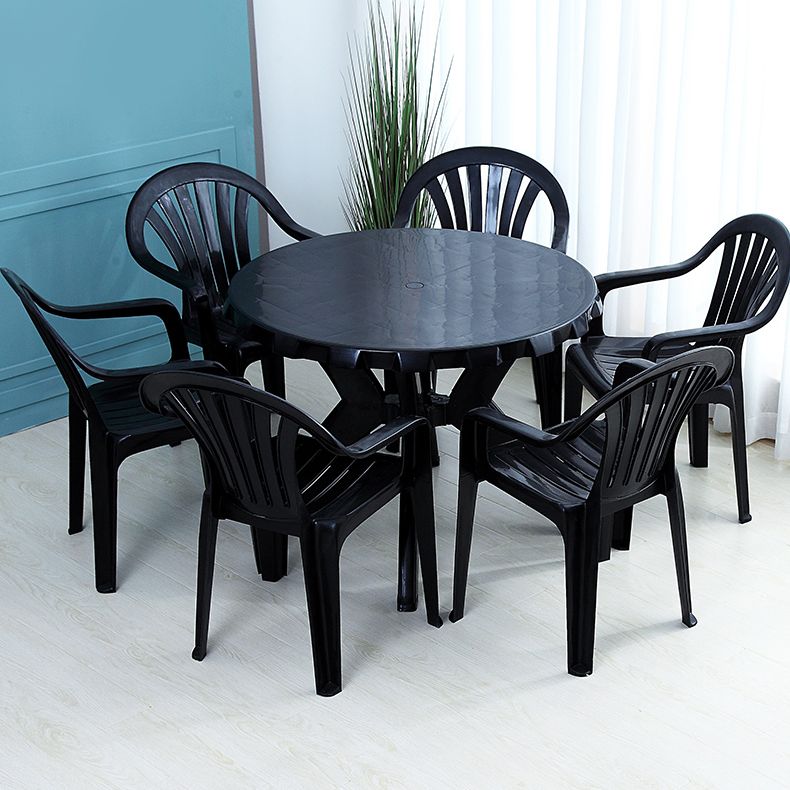 Contemporary Style Plastic Dining Chair Dining Arm Stackable Side Chair for Kitchen Clearhalo ' kitchen&dining_furn' 'Dining Chairs' 'Dining Tables & Seating' 'dining_chair' 'furn' 'furn_dining_chair' 'Furniture' 'furniture_dining_chair' 'Kitchen & Dining Furniture' 'kitchen' 1200x1200_4582d174-1a8a-436d-a1e2-6b984ccf57a0