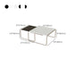 Square Steel Sled Coffee Table Modern 2 Nesting Cocktail Table Clearhalo 'Coffee & Accent Tables' 'Coffee Tables' 'coffee_tables' 'furn' 'furn_coffee_tables' 'Furniture' 'Living Room Furniture' 1200x1200_45850763-ac02-48bb-b775-cff1fdf0fb5e