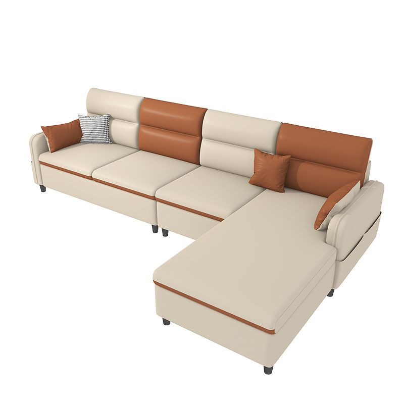 102.36" D x 62.99" W x 29.53" H Fabric Left Orientation Sofa with Storage Clearhalo 'furn' 'furn_sectionals' 'Furniture' 'furniture_sectionals' 'kitchen' 'kitchen_sectionals' 'Living Room Furniture' 'Sectionals' 1200x1200_45869923-792c-4170-af0d-171688266275