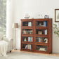 Wooden Closed Back Standard Bookcase Contemporary Cabinet Included Bookshelf Clearhalo 'Bookcases' 'furn' 'furn_bookcases' 'Furniture' 'furniture_bookcases' 'Office Furniture' 1200x1200_4586aa8f-43c3-4724-9e25-92b12c6f52c6