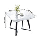 Industrial Square Shape Sintered Stone Dining Table White Standard Dining Table for Kitchen Clearhalo ' dining_table' 'Dining Tables & Seating' 'Dining Tables' 'furn' 'furn_dining_table' 'Furniture' 'furniture_dining_table' 'Kitchen & Dining Furniture' 'kitchen&dining_furn' 'kitchen' 'kitchen_dining_table' 1200x1200_45881575-b5f6-4702-b166-554da87f6722