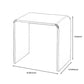 Acrylic Living Room Side Table Modern Rectangular Sled End Table Clearhalo 'Coffee & Accent Tables' 'End & Side Tables' 'end_side_table' 'end_side_tables' 'furn' 'furn_end_side_tables' 'Furniture' 'furniture_end_side_table' 'Living Room Furniture' 1200x1200_4589b808-b756-4237-a55b-f5cd0d6bac1a