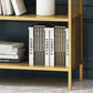 Metal Scandinavian Bookcase Standard Open Back Bookshelf with Shelves