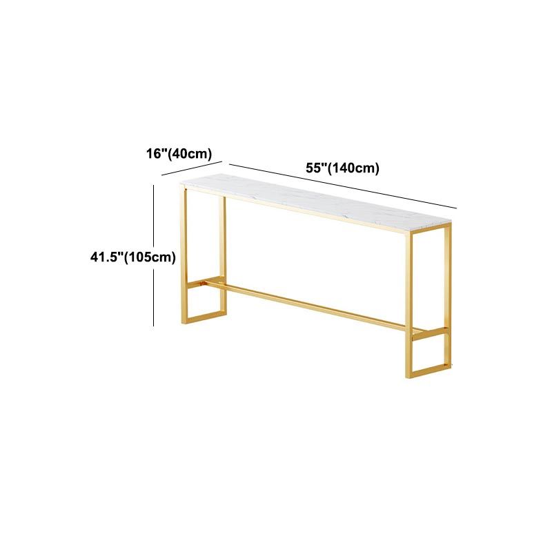 Tavolo da bar in stile glam tavolo da pub piedistallo oro per soggiorno