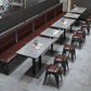 Industrial Sintered Stone Dinner Room Kitchen Table Gray Table with Black Frame for Dining Room Clearhalo ' dining_table' 'Dining Tables & Seating' 'Dining Tables' 'furn' 'furn_dining_table' 'Furniture' 'furniture_dining_table' 'Kitchen & Dining Furniture' 'kitchen&dining_furn' 'kitchen' 'kitchen_dining_table' 1200x1200_458b51c7-0946-4680-be49-a45d54d2a695