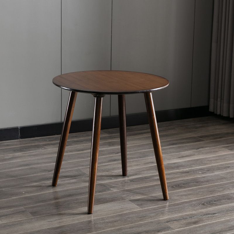 Brown/Natural Wood Living Room Side Table Round 4 Legs End Table Clearhalo 'Coffee & Accent Tables' 'End & Side Tables' 'end_side_table' 'end_side_tables' 'furn' 'furn_end_side_tables' 'Furniture' 'furniture_end_side_table' 'Living Room Furniture' 1200x1200_458e25ce-9808-4557-9186-35564aac8a98