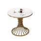 Glam Style Sintered Stone Dining Set Round 1/5 Pieces Dining Table Set for Home Use