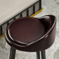 Contemporary Wood Stool Fabric Cushion in Matte Finish for Home