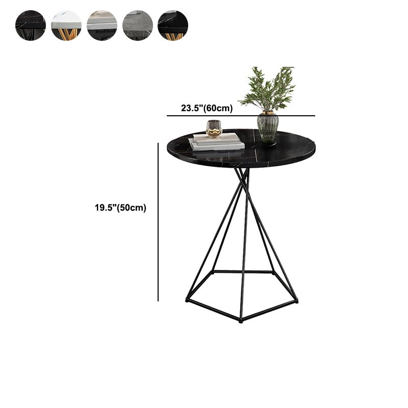 Wood Coffee Table Round Minimalist Coffee Table for Living Room