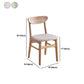 Contemporary Wood Dining Chair Open Back Dining Side Furniture in Matte Finish Indoor