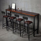 Contemporary Square Dining Stools Metal Bar Stools with Metal Base