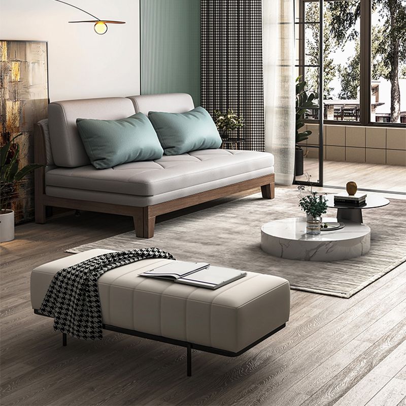 40.15" Wide Sofa Bed Faux leather Sleeper Sofa with Upholstered Clearhalo 'furn' 'furn_futons' 'Furniture' 'Futons & Daybeds' 'Futons' 'Living Room Furniture' 1200x1200_4594224d-a8a8-4f79-9c7f-93106a39632d