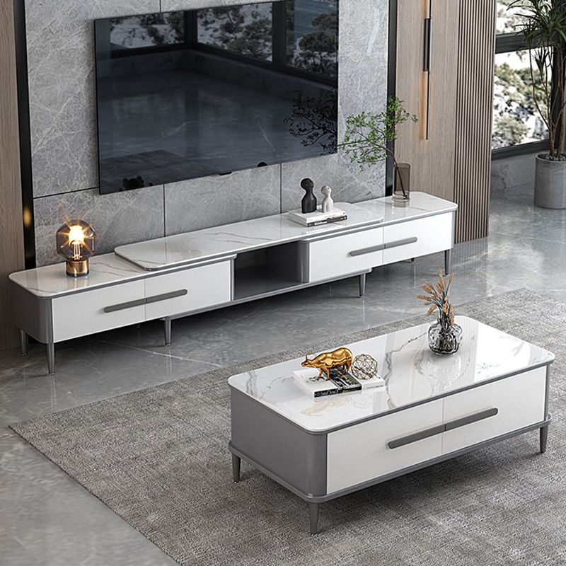 Contemporary Media Console Stone TV Media Console for Living Room Clearhalo 'furn' 'furn_tv_stands_entertainment_centers' 'Furniture' 'Living Room Furniture' 'TV Stands & Entertainment Centers' 'TV Stands & Media Storage Furniture' 'tv_stands_entertainment_centers' 1200x1200_45962ad6-6fac-4c57-a049-8a31c311d450