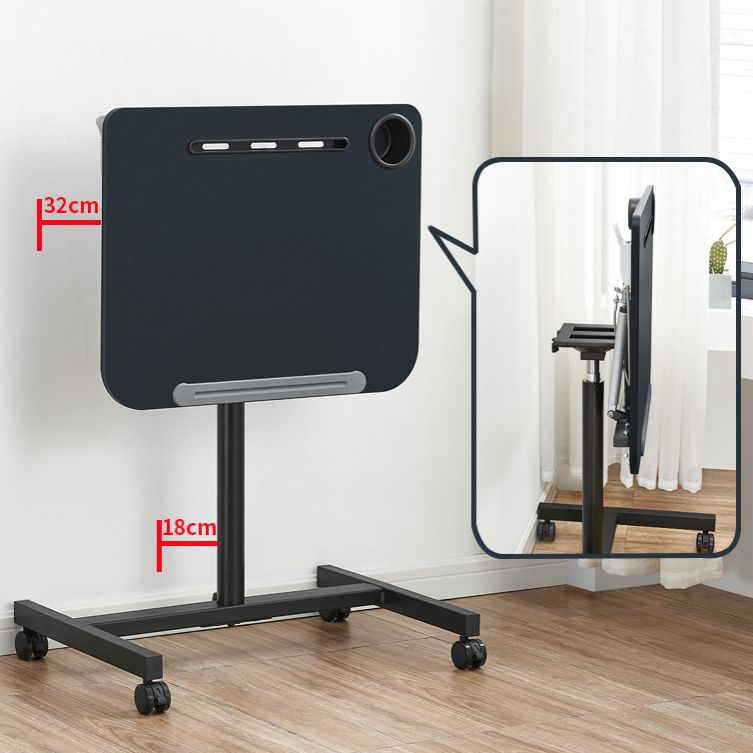 Eigentijds gebogen schrijfbureau voetstuk vouwkantoor bureau