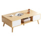 Rectangle Wood Coffee Table 4 Legs Single Coffee Table with Drawer Clearhalo 'Coffee & Accent Tables' 'Coffee Tables' 'coffee_tables' 'furn' 'furn_coffee_tables' 'Furniture' 'Living Room Furniture' 1200x1200_459ab4ae-3e87-48ca-878c-5658265df0ed