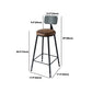 Industrial Rectangle Pine Wood Bar Table Set 1/4 Pieces Counter Table with High Stools Clearhalo 'Bar Furniture' 'furn' 'furn_home_bar_bar_sets' 'Furniture' 'Home Bars & Bar Sets' 'home_bar_bar_sets' 'Kitchen & Dining Furniture' 1200x1200_459af40c-90c4-404d-9ee4-ea4d5caee928
