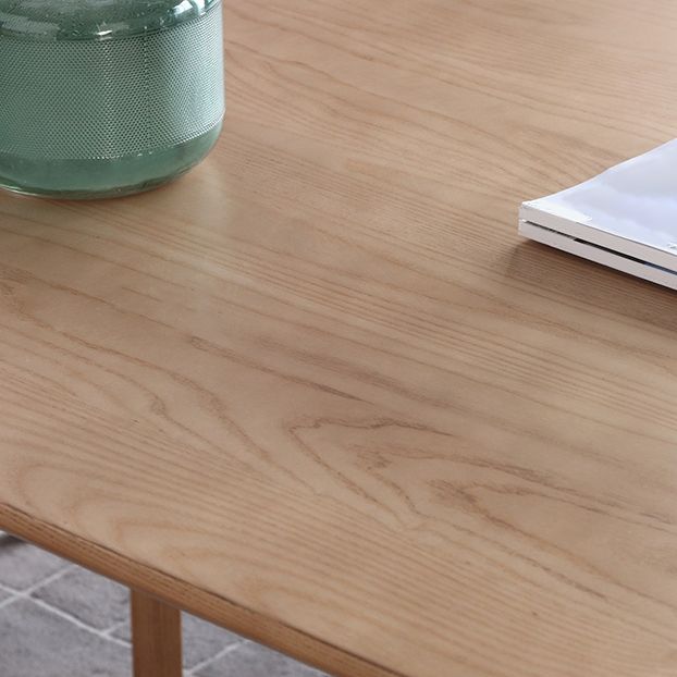 Modern Ash Wood Kitchen Table for Restaurant Rectangle Dining Table with 4 Legs Clearhalo 'Dining Tables & Seating' 'Dining Tables' 'dining_table' 'furn' 'furn_dining_table' 'Furniture' 'Kitchen & Dining Furniture' 1200x1200_459cba61-5931-4491-a700-c234586cc684