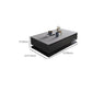 Modern Rectangle Cocktail Table Slate Coffee Table with 4 Drawers