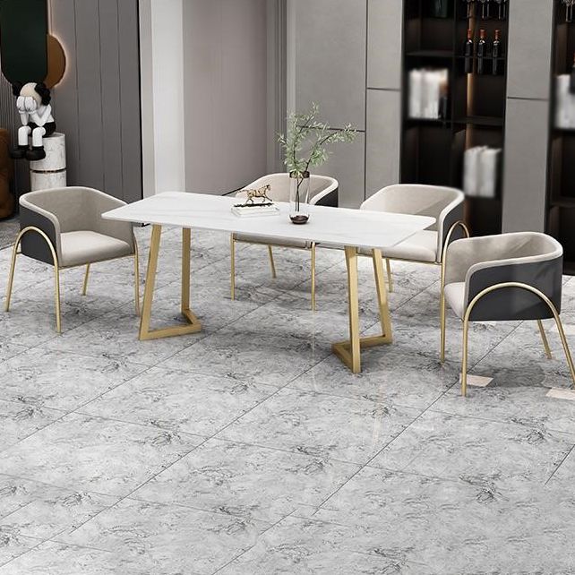 1/2/5/7 Pcs Metal Glam Style Dining Room Set with Rectangle Table Dinette Set Clearhalo 'Dining Room Sets' 'Dining Tables & Seating' 'dining_room_set' 'furn' 'furn_dining_room_set' 'Furniture' 'furniture_dining_room_set' 'Kitchen & Dining Furniture' 'kitchen&dining_furn' 'kitchen' 1200x1200_45a6385e-fd02-483b-9286-6376a52e4b4f