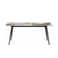 Juego de mesa de comedor rectangular moderno de piedra sinterizada, juego de comedor de 1/2/7 piezas para uso doméstico