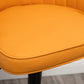Adjustable Armed Swivel Barstools Faux Leather Bar Stools with Metal Legs